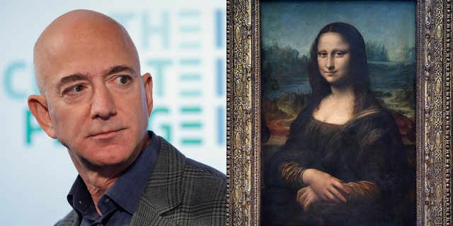 Bezos became the first man to top $200 billion in net worth this year. Leonardo da Vinci's Mona Lisa is on permanent display in the Louvre.