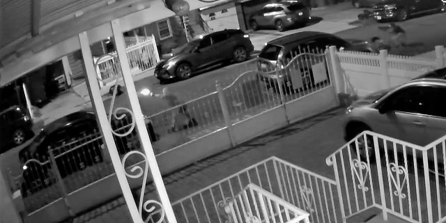 New surveillance video shows the moment gunmen opened fire on a Bronx street during a wild shootout between two groups. (Courtesy NYPD)