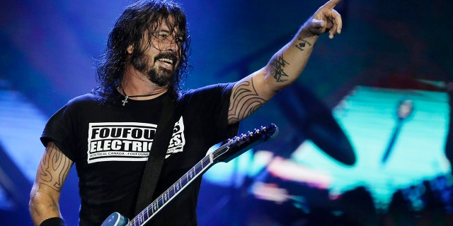 Dave Grohl of the band Foo Fighters performs at the Rock in Rio music festival in Rio de Janeiro, Brazil 2019.