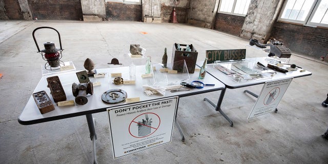 Workers at the Michigan Central Station renovation are encouraged to preserve and report any artifacts found.