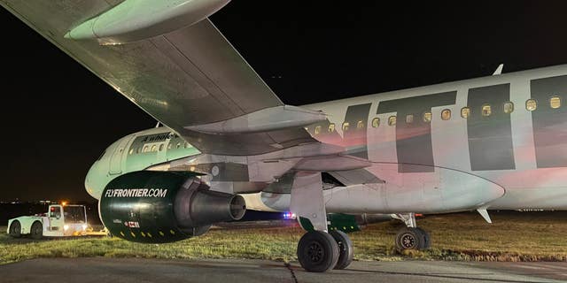 Metropolitan Washington Airports Authority said in a statement that the Airbus 320 landed safely before coming to a stop and passengers will be bused to the terminal.
