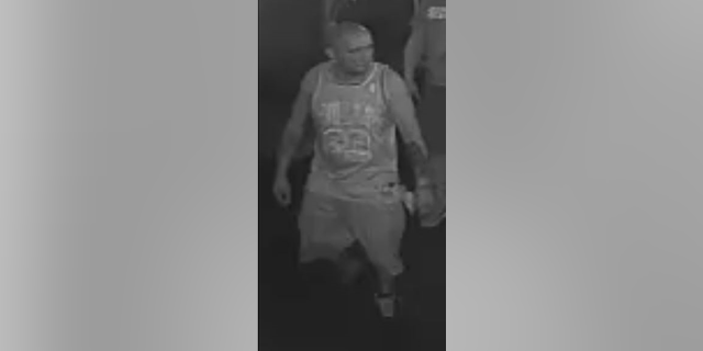 This surveillance photo released by Pueblo police allegedly shows Esteban Gallegos.
