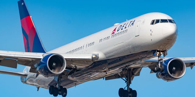 Delta Air Lines Boeing 767 airplane at Frankfurt