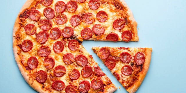 Pepperoni pizza in a view from above. One Reddit commenter selected "pizza" as the answer to the question, "What is awesome, has always been awesome, and will forever be awesome?"