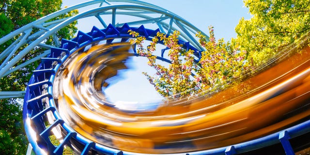 This file photo shows a generic rollercoaster at an amusement park.
