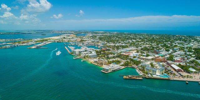 Aerial scenic Key West Florida photo