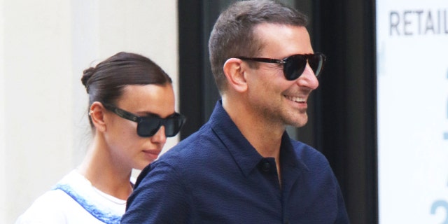Irina Shayk and Bradley Cooper are seen on June 17, 2021, in New York City.