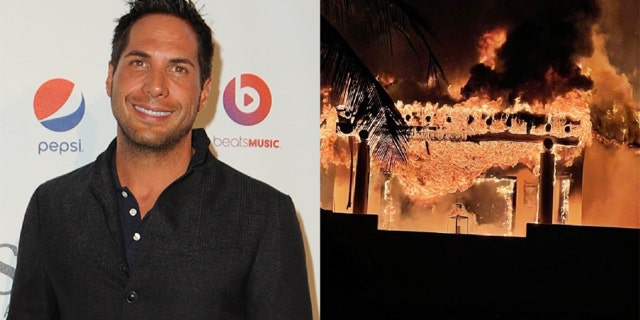 Joe Francis was told by police they suspect the fire was caused by arson from a neighbor.