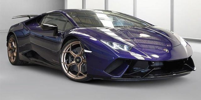 The owner of this 2019 Lamborghini Huracan Performante was cited for dozens of moving violations.