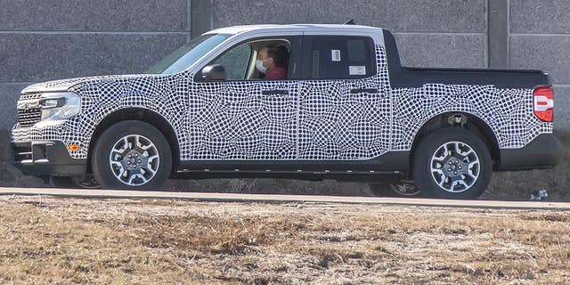 A disguised Maverick pickup has been spotted undergoing tests.