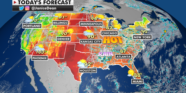 The national forecast for Wednesday, June 9. (Fox News)