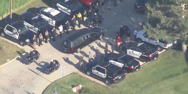 The Arvada Police Department said an officer was down following a shooting in the city's Olde Town district just around 1:30 p.m. Arvada Dep. Chief Ed Brady said a veteran officer initially responded to a call about a "suspicious incident" near a library.