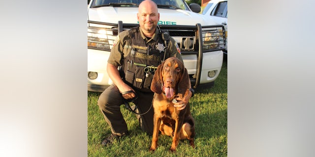 K-9 Fred and his handler Deputy Richard Tidwell helped locate the missing 6-year-old girl. Tidwell said Fred was rewarded with chicken and pizza crusts for the successful find.