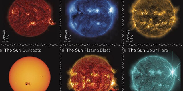 stamps featuring the sun