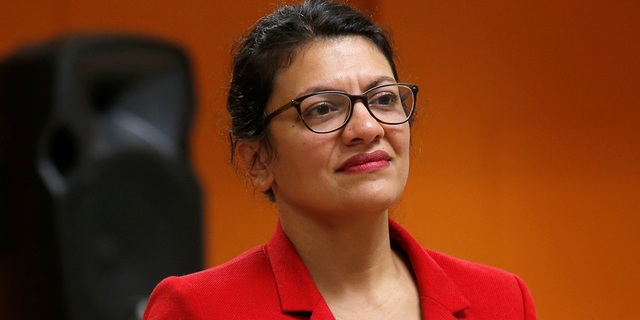 U.S. Congresswoman Rashida Tlaib listens to a question from a constituent during a Town Hall style meeting in Inkster, Michigan, U.S. August 15, 2019. REUTERS/Rebecca Cook