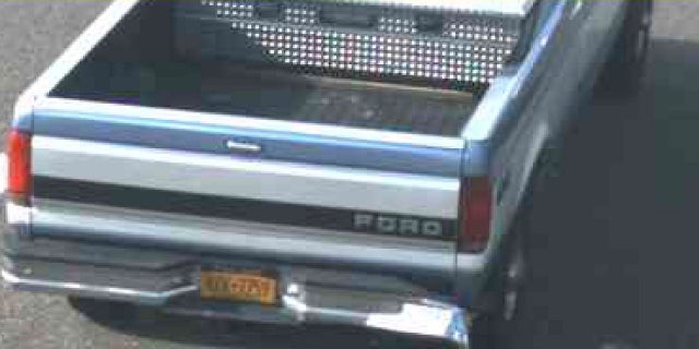 The truck Johnson can be traveling in right now. (New York State Police)