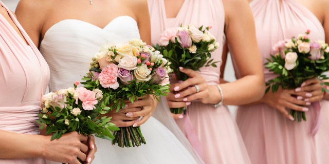 bride and bridesmaids