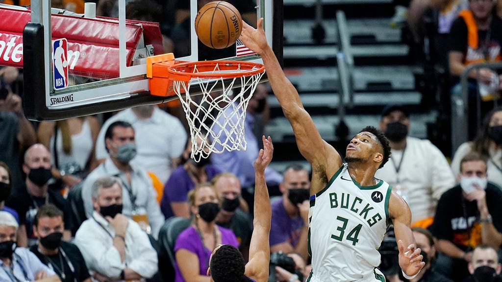 ‘Greek Freak’ puts on a show in Game 1 of NBA Finals after painful knee injury