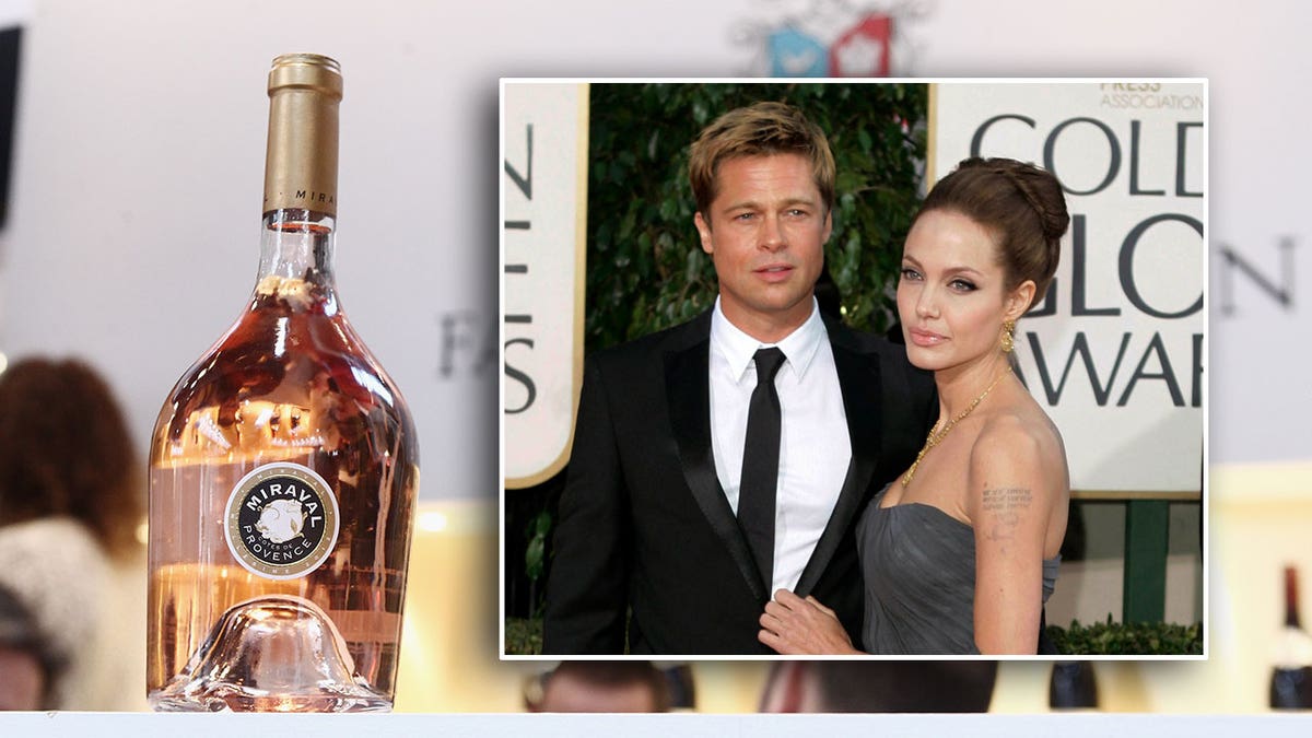Brad Pitt and Angelina Jolie's wine bottle