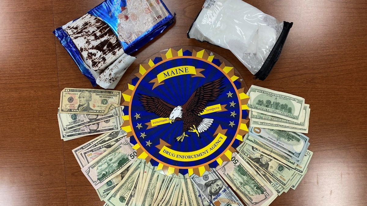 Cocaine disguised as sheet cake (Credit: Maine DEA Facebook page)