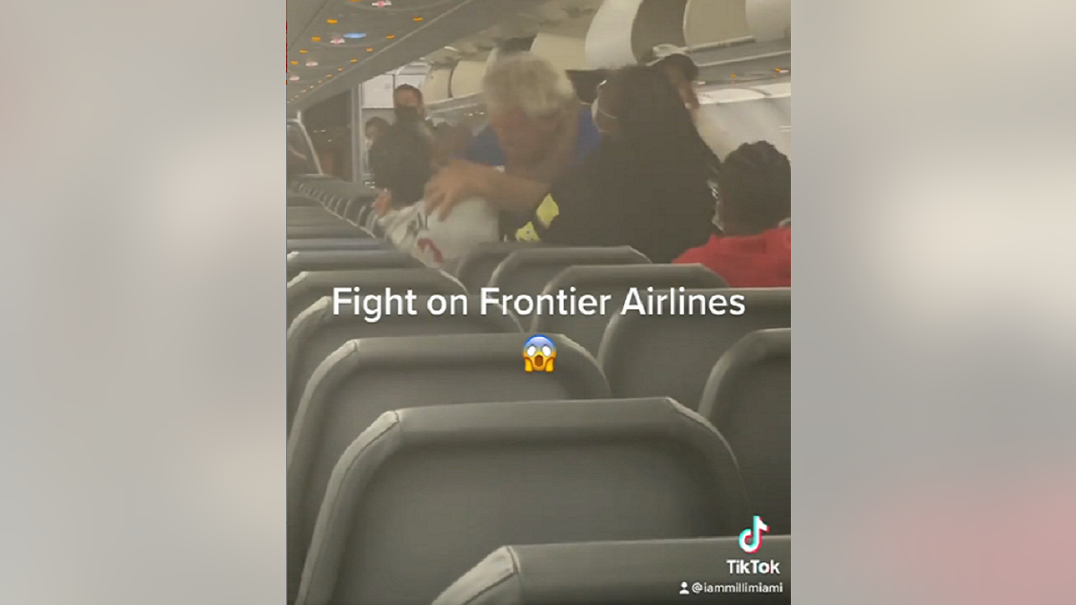 The fight occurred after the Frontier Airlines plane landed in Miami. (Courtesy Milli Miami/https://www.instagram.com/milli_miami/)