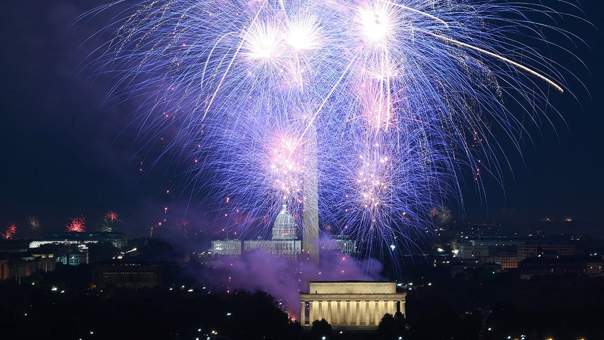 fireworks on July 4 in Washington, D.C.