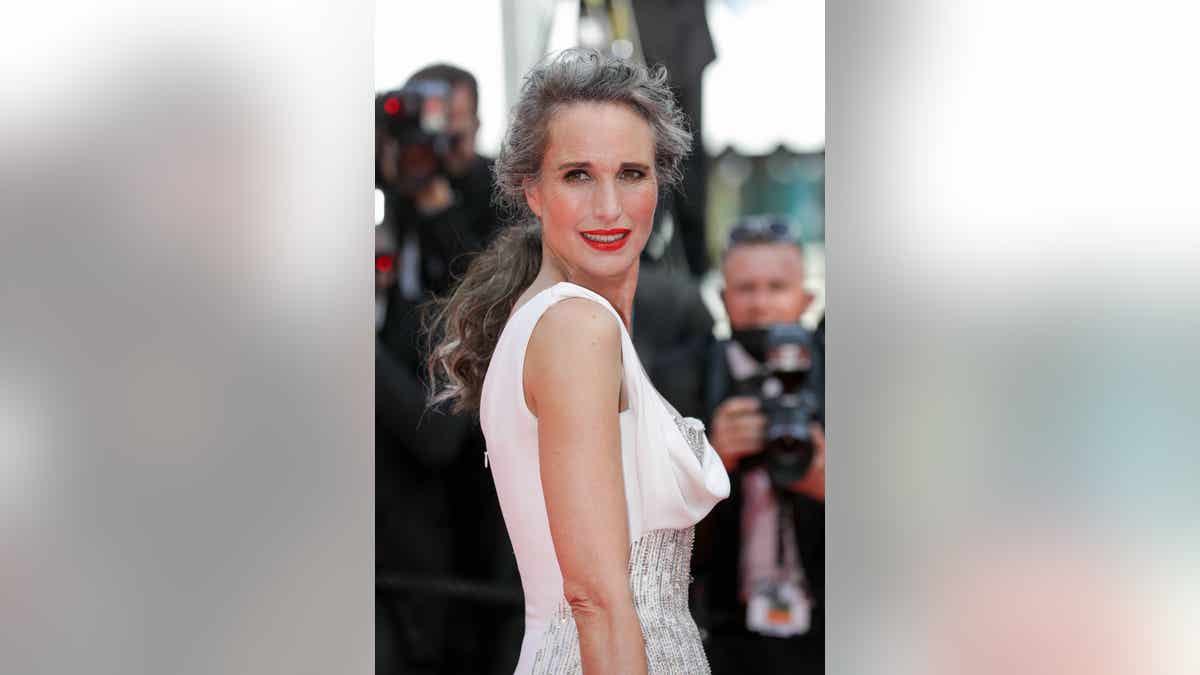 Andie MacDowell attends Cannes Film Festival in 2021.