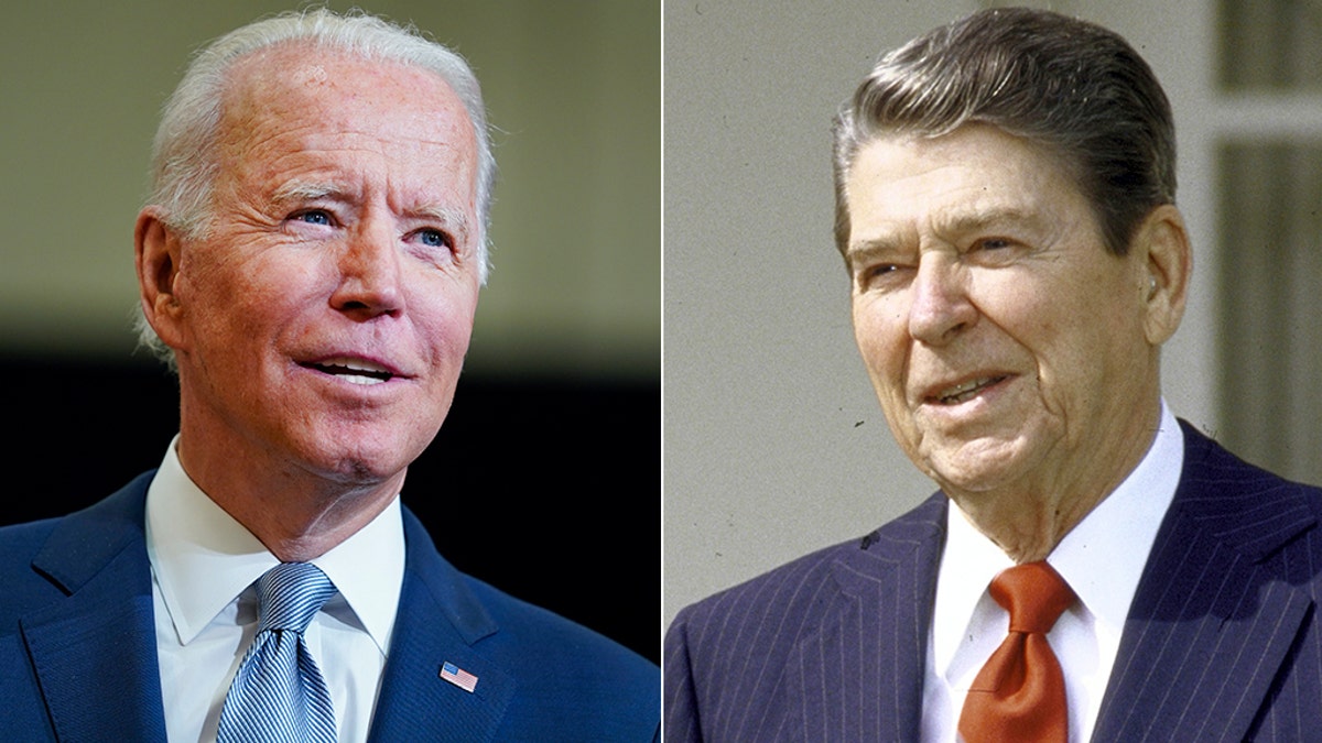 Biden and Reagan
