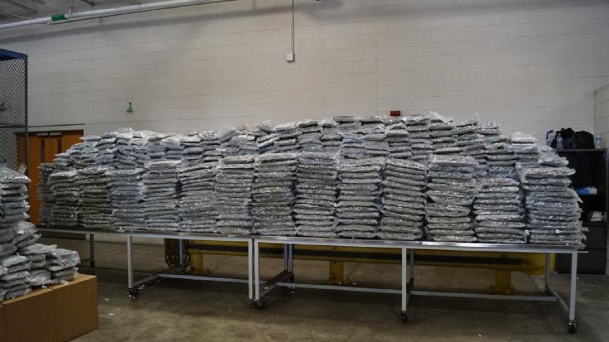 U.S. Customs and Border Protection agents seized over 2,500 pounds of marijuana in Detroit last week.