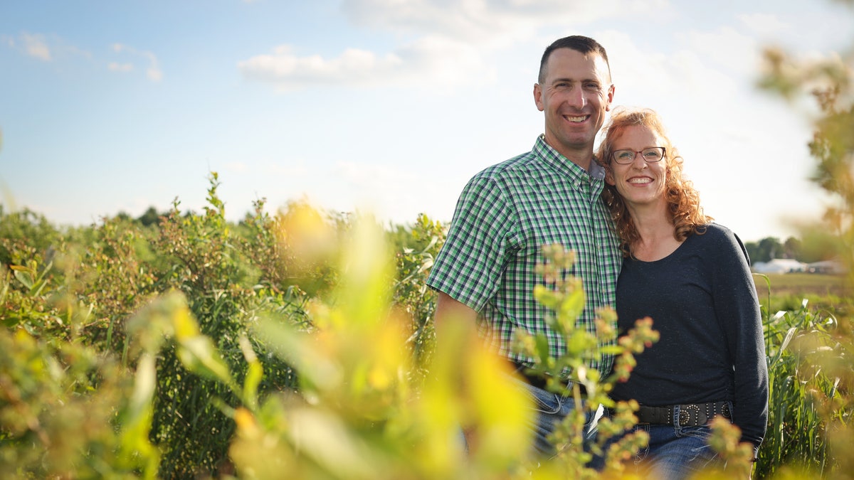 Steve and Bridget Tennes at Country Mill Farms. The Tennes family is in a long-running legal battle with East Lansing, Michigan. 
