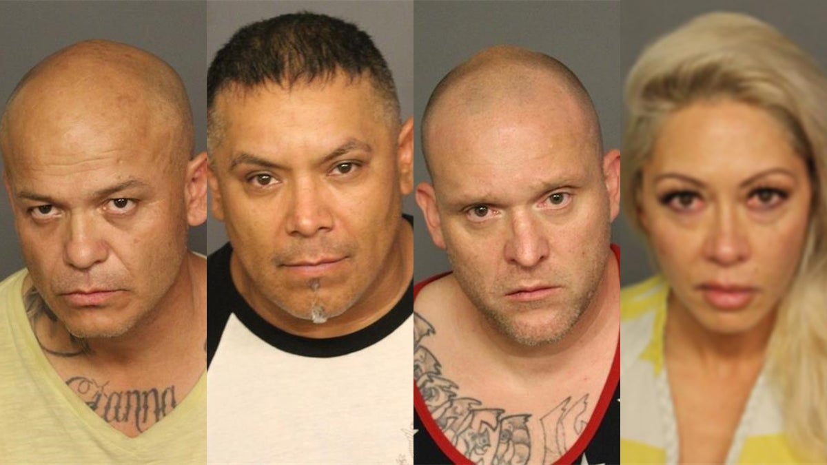 Gabriel Rodriguez, 48; Ricardo Rodriguez, 44; Richard Platt, 42; and 43-year-old Kanoelehua Serikawa. The four were arrested Friday after a maid inside a hotel near Coors Field spotted firearms and gun components inside a one of their rooms.