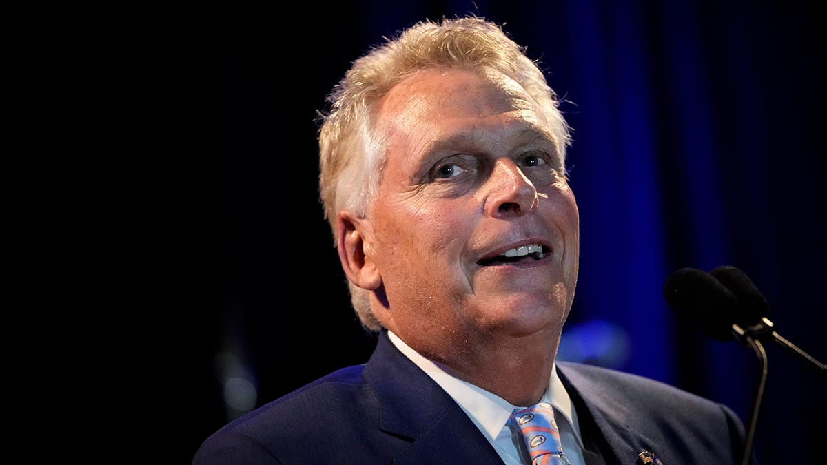 Gubernatorial candidate Terry McAuliffe greets supporters at an election-night event after winning the Democratic primary on June 8, 2021 in McLean, Virginia. 