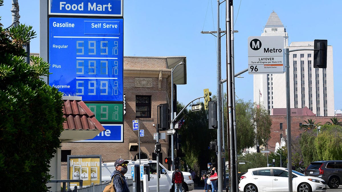 Gas prices in Calif.