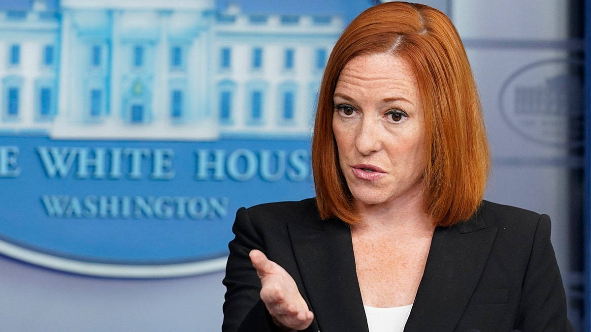 White House press secretary Jen Psaki speaks during the daily briefing at the White House in Washington, Tuesday, July 20, 2021. (AP Photo/Susan Walsh)
