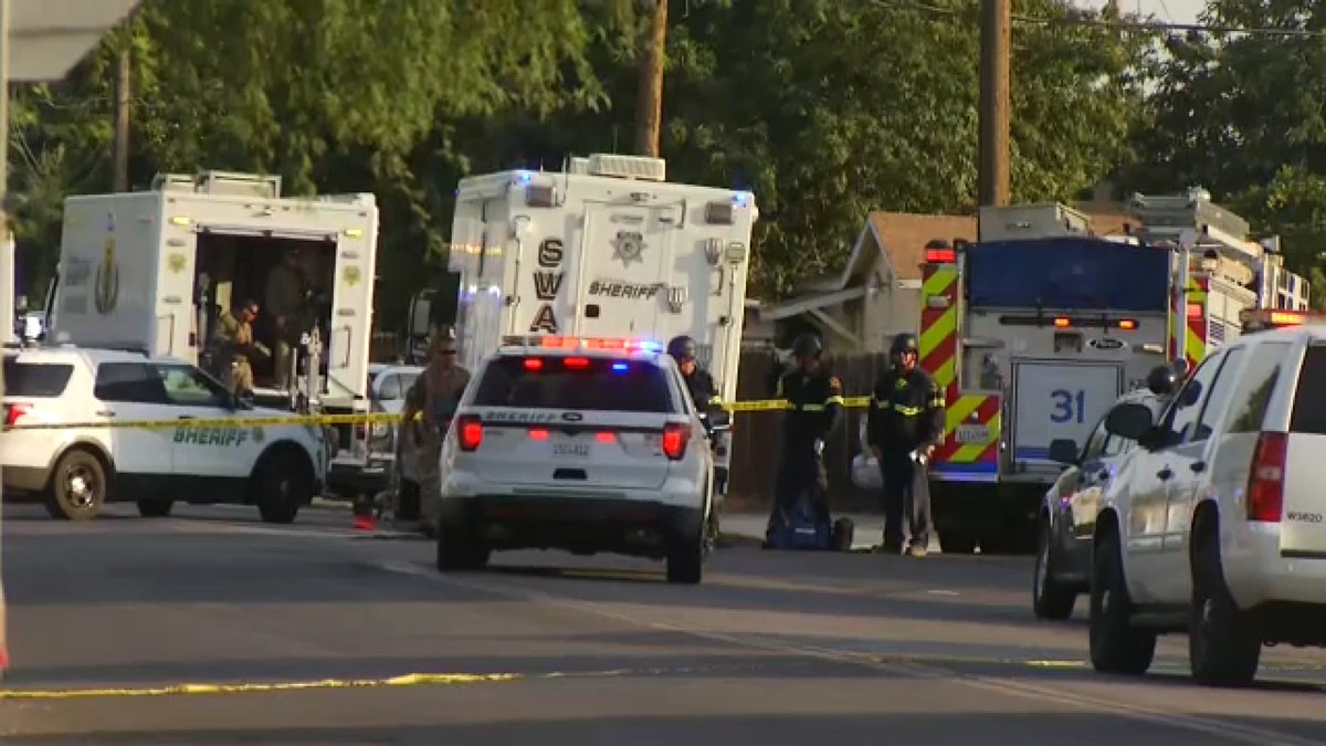 Two Kern County Sheriff's deputies have been injured after a shooting at a home in Wasco, California.