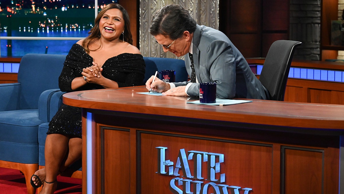 Mindy Kaling revealed she welcomed her son, Spencer, during an October 2020 appearance on "The Late Show With Stephen Colbert."