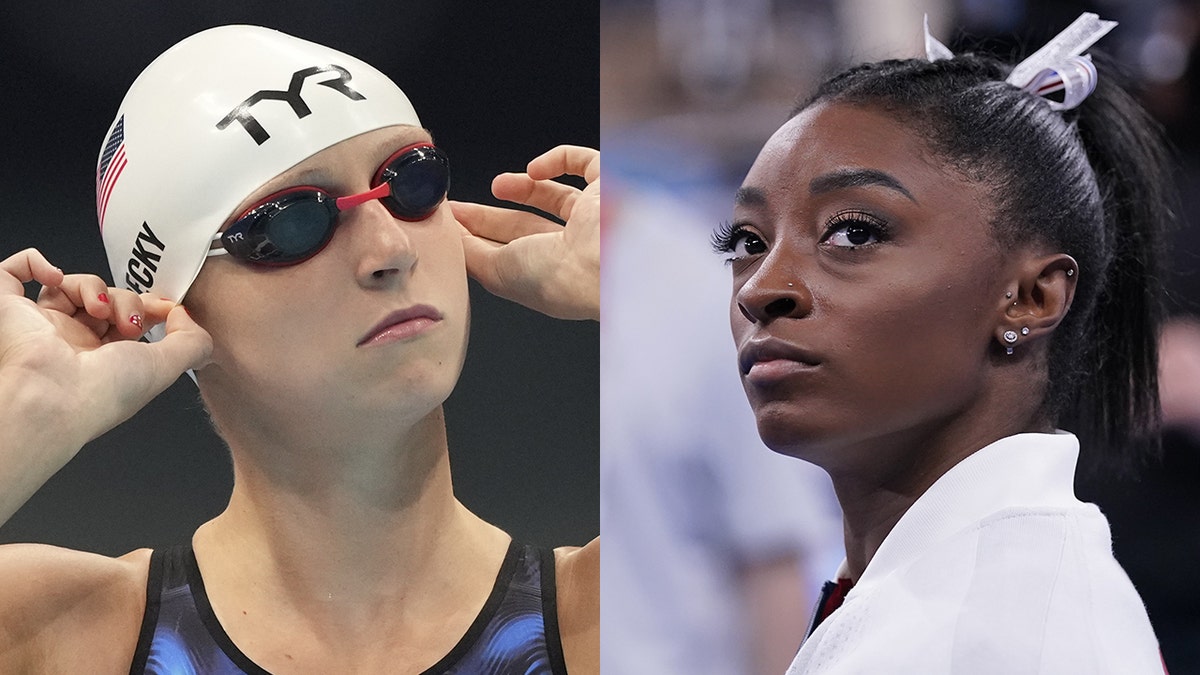 Katie Ledecky empathizes with Simone Biles, hopeful about gymnasts Olympic  return | Fox News