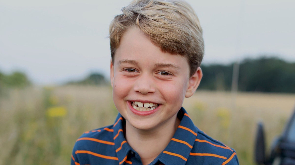 This July 2021 photo issued by Kensington Palace on Wednesday, July 21, 2021 shows Prince George, whose 8th birthday is on Thursday, July 22, 2021 in Norfolk, England.
