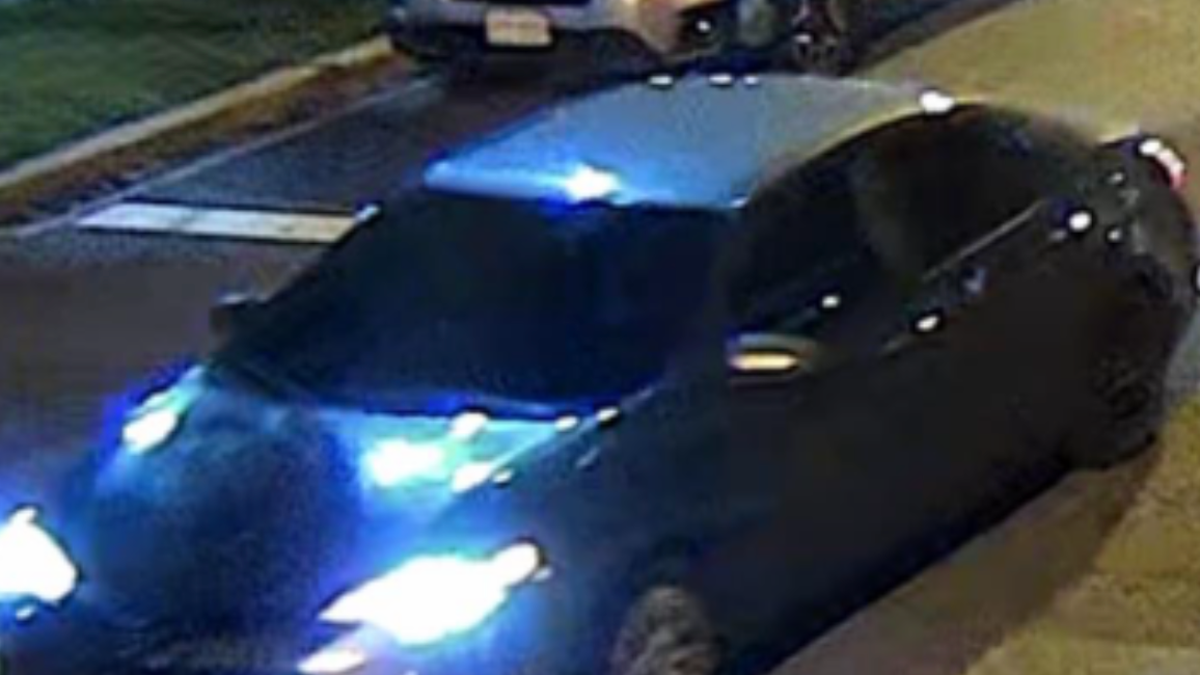 DC police located this car Monday that was involved in a triple shooting outside Nationals Park on Saturday night. 