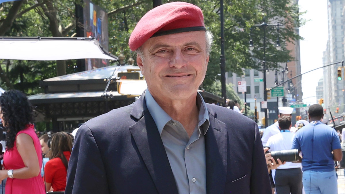 NEW YORK, NEW YORK - JULY 07: Republican nominee for the 2021 New York City mayoral election Curtis Sliwa attends the "Hometown Heroes" Ticker Tape Parade on July 07, 2021 in New York, New York. Healthcare Workers, first responders and essential workers were honored in Manhattan's Canyon of Heroes for their service during the Covid-19 pandemic. (Photo by Cindy Ord/Getty Images)