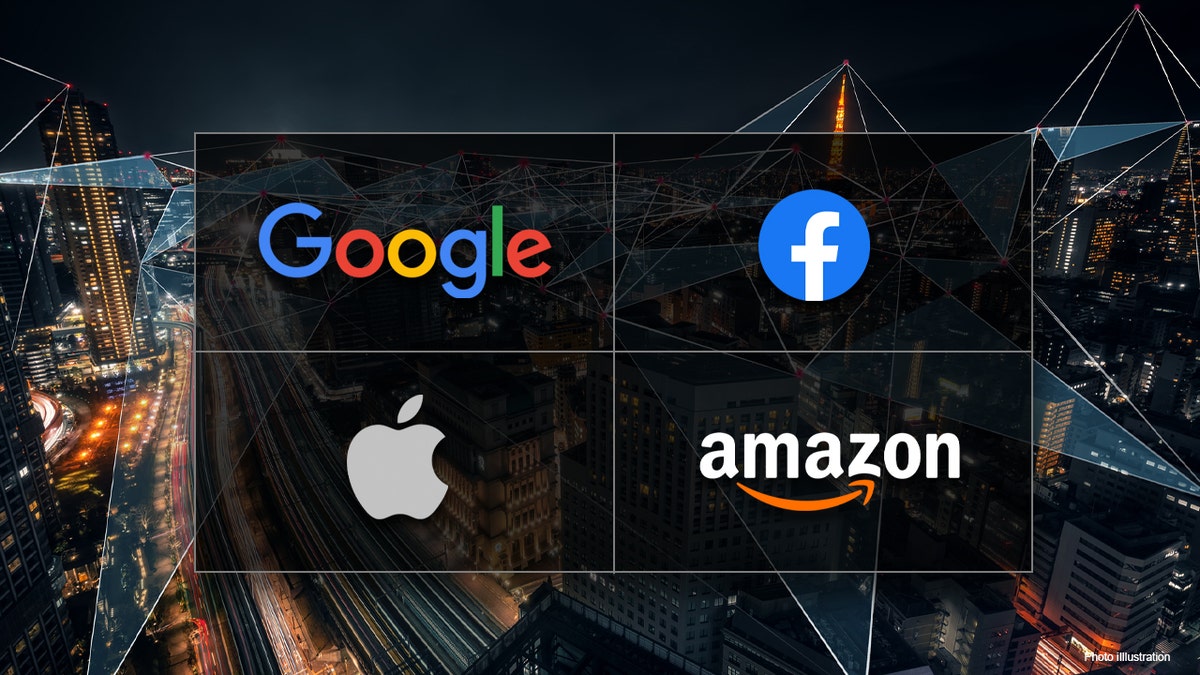 Logos of major Big Tech companies