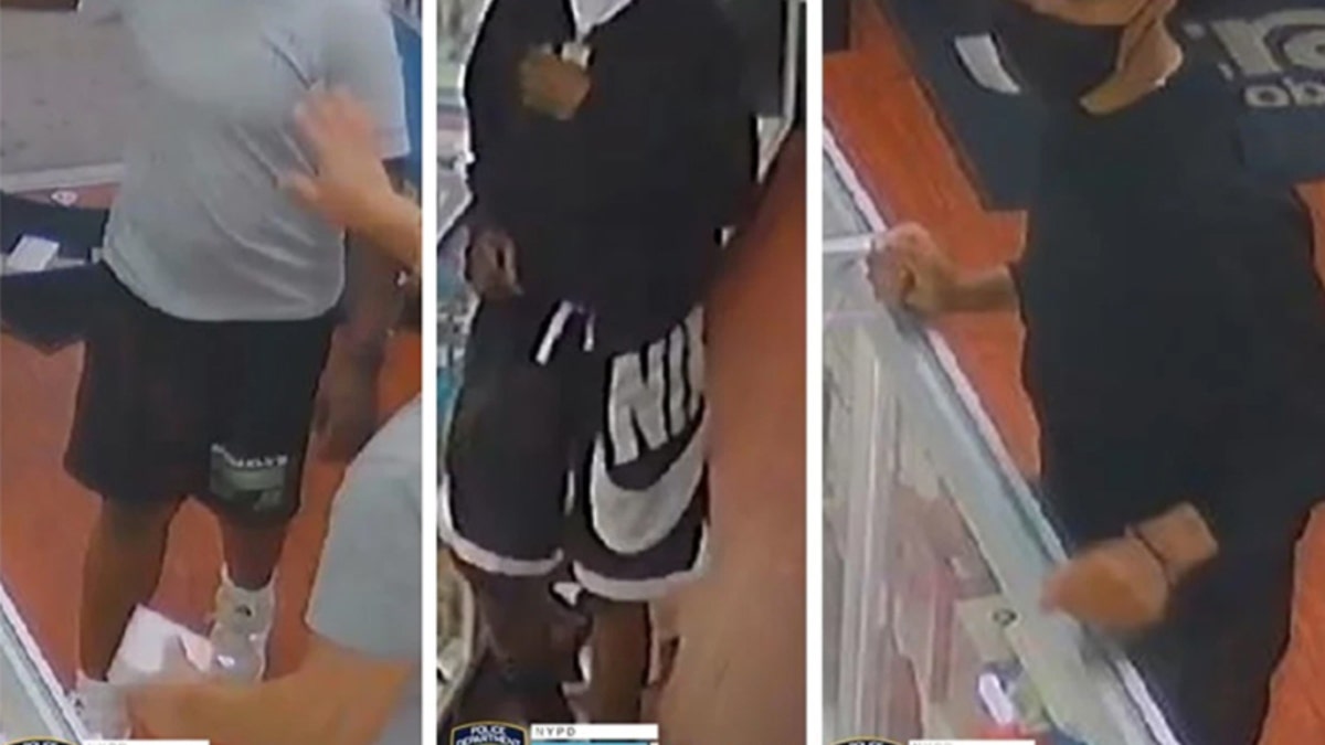 Three female suspects entered Fast Wireless on 104th Street near 39th Avenue in Corona at 5:25 p.m. Monday and started grabbing items from the store, cops said. 