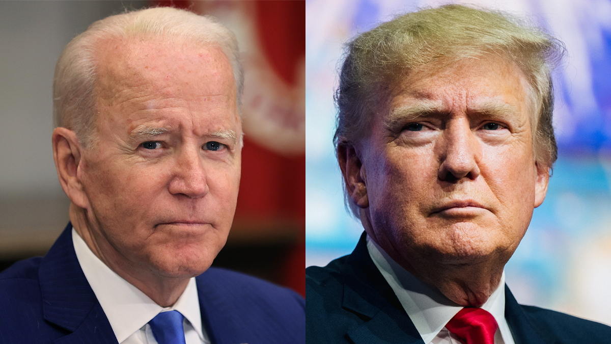 President Biden, former President Trump split