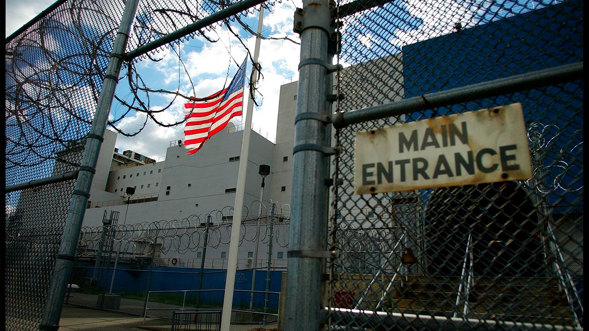 entrance to rikers' Vernon C. Bain