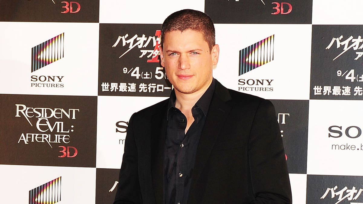 Wentworth Miller attends a movie premiere in Tokyo, Japan.