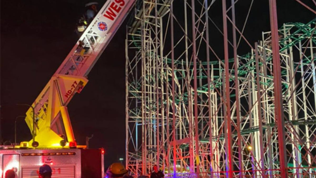 Teens trapped atop roller coaster for 2 hours rescued by