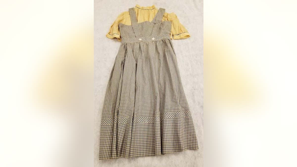 Judy Garland's blue and white gingham dress from 'The Wizard of Oz'