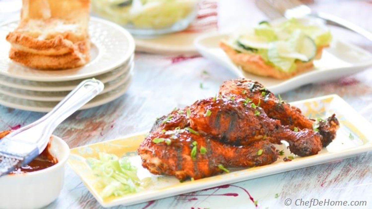 Savita Verma, of food blog Chef de Home shared her "BBQ Chicken Drumsticks with Chipotle-Beer BBQ Sauce" with Fox News ahead of the July 4th weekend.