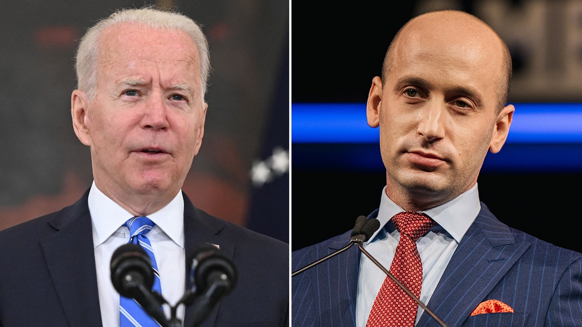 Joe Biden and Stephen Miller