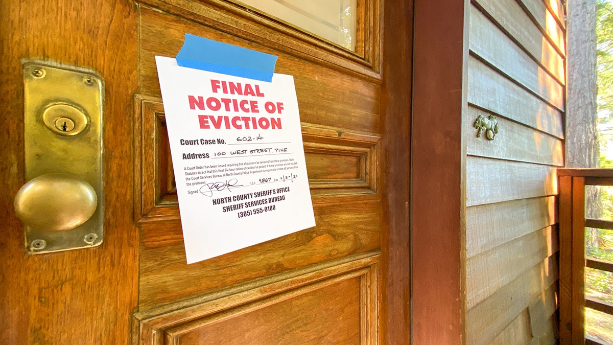 Final notice of eviction sign